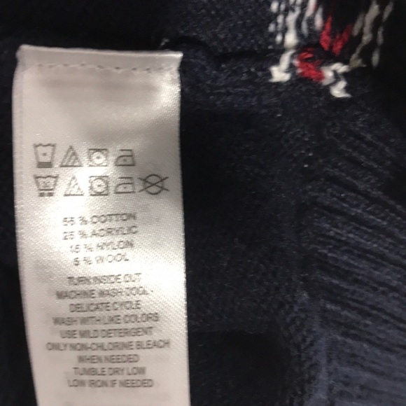 Jingles & Joy Dear Santa...All I Want Is Peace and Quiet Sweater, Navy, Large - Picture 5 of 6